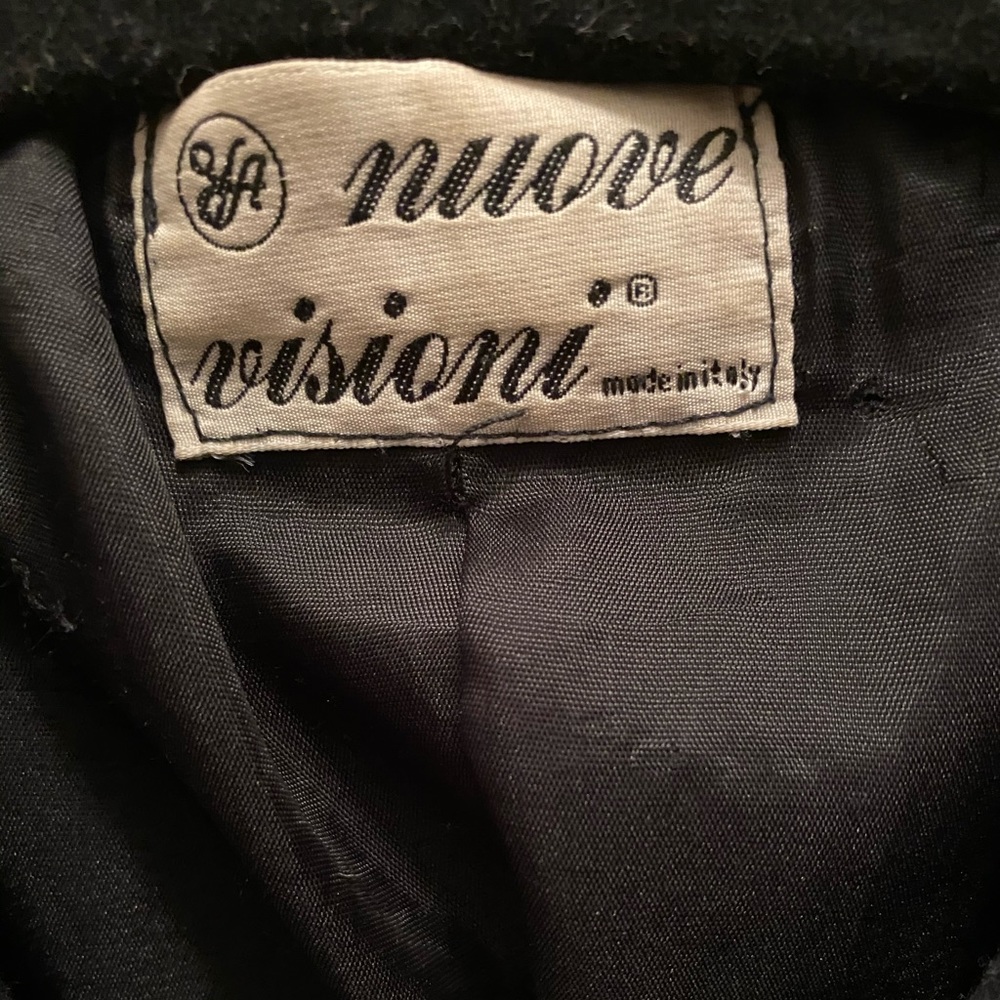 Vintage black color block coat - Picture 2 of 7